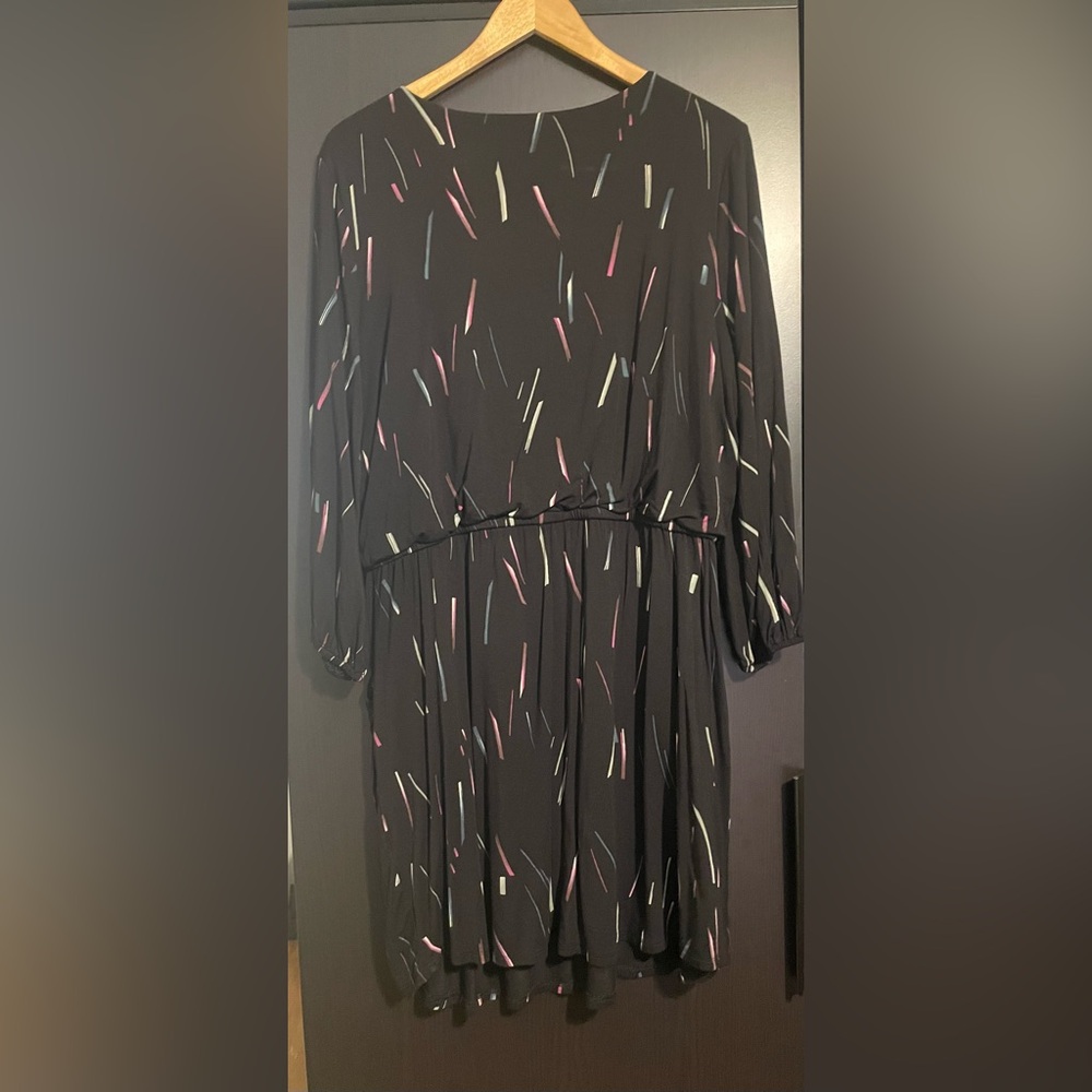 Apt. 9 - Black Dress with Scoop Neck - Picture 4 of 4